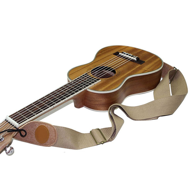 Adjustable colorful ukulele straps made of cotton and nylon canvas - 59 to 155 cm.