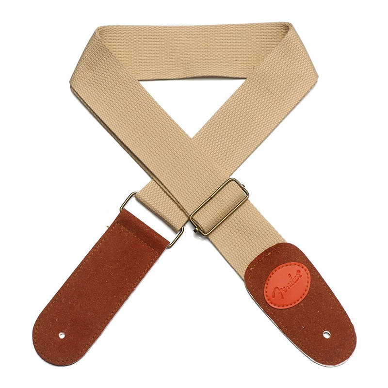 Adjustable colorful ukulele straps made of cotton canvas and cream-colored nylon.