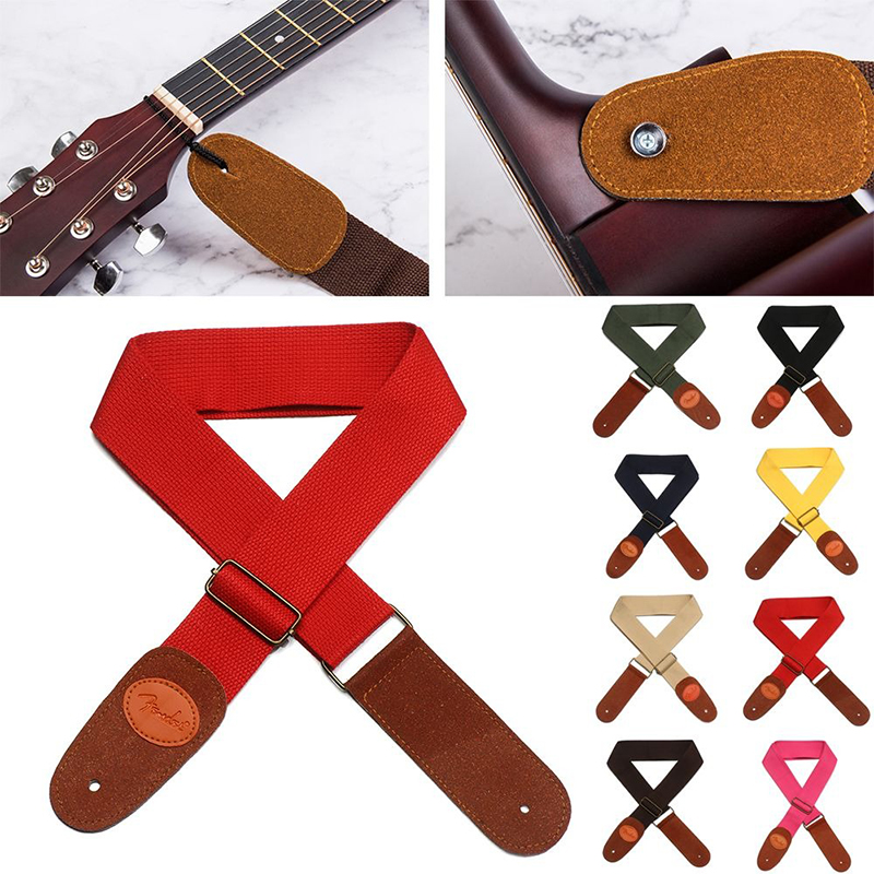 Adjustable colorful ukulele straps made of cotton and nylon canvas