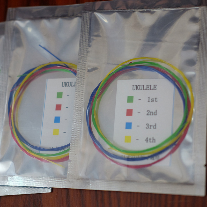 Set of colorful nylon strings for ukulele
