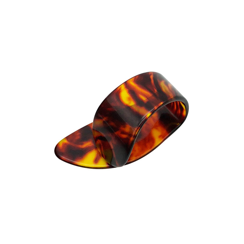 Thumb Pick for Acoustic, Electric, or Bass Guitars - 1.2mm thickness - amber