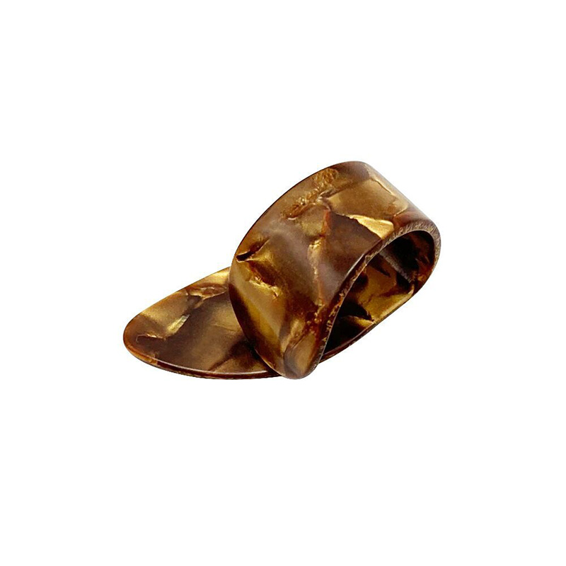Thumb Pick for Acoustic, Electric, or Bass Guitars - 1.2mm thickness - brown