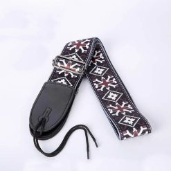 Fabric strap with a Celtic Cross pattern