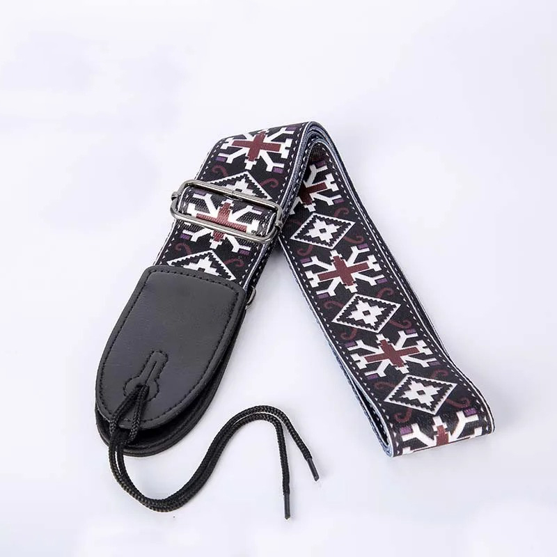 Fabric strap with a Celtic Cross pattern