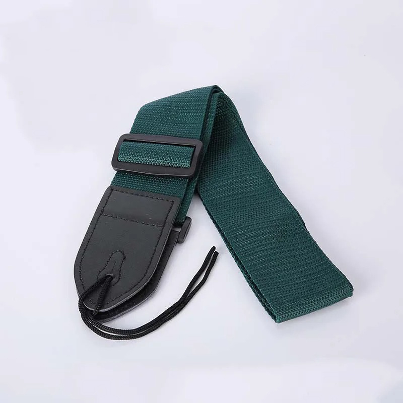 Solid green fabric strap