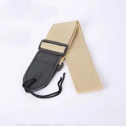 Solid beige colored fabric strap