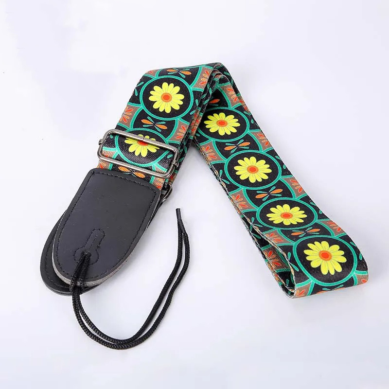 Fabric strap with a summer flower pattern, Flower Power