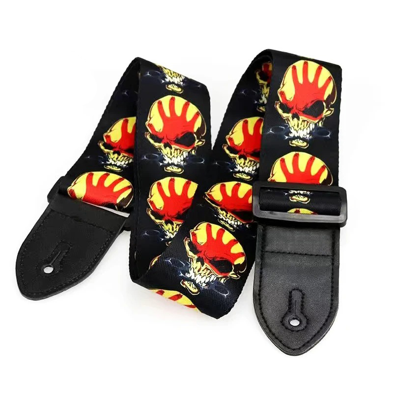 Polyester belt with friendly skull
