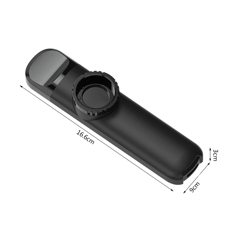 Dimensions of hard plastic Kazoo with mouthpiece