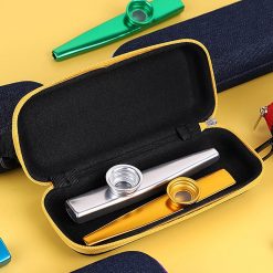 Case of two random color metal kazoos