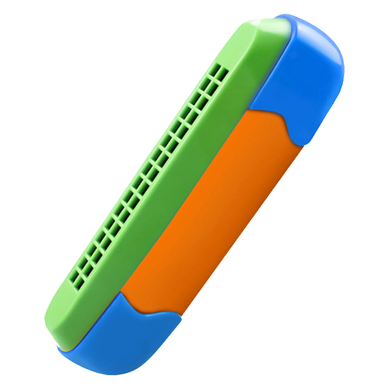 16-hole harmonica in orange and blue - orange model