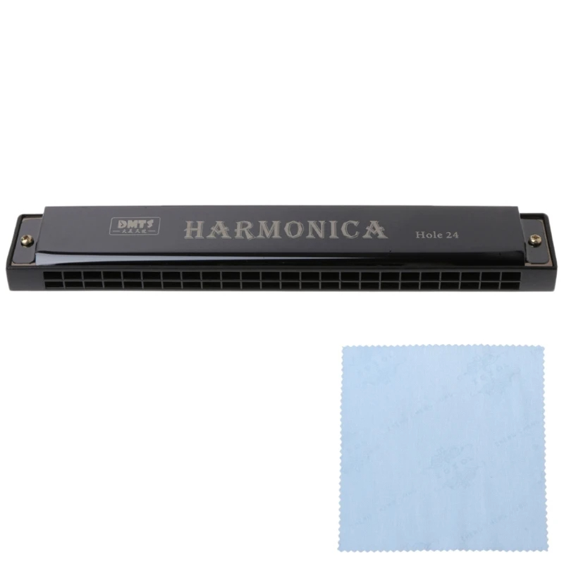 24-hole harmonica in 4 colors - black color