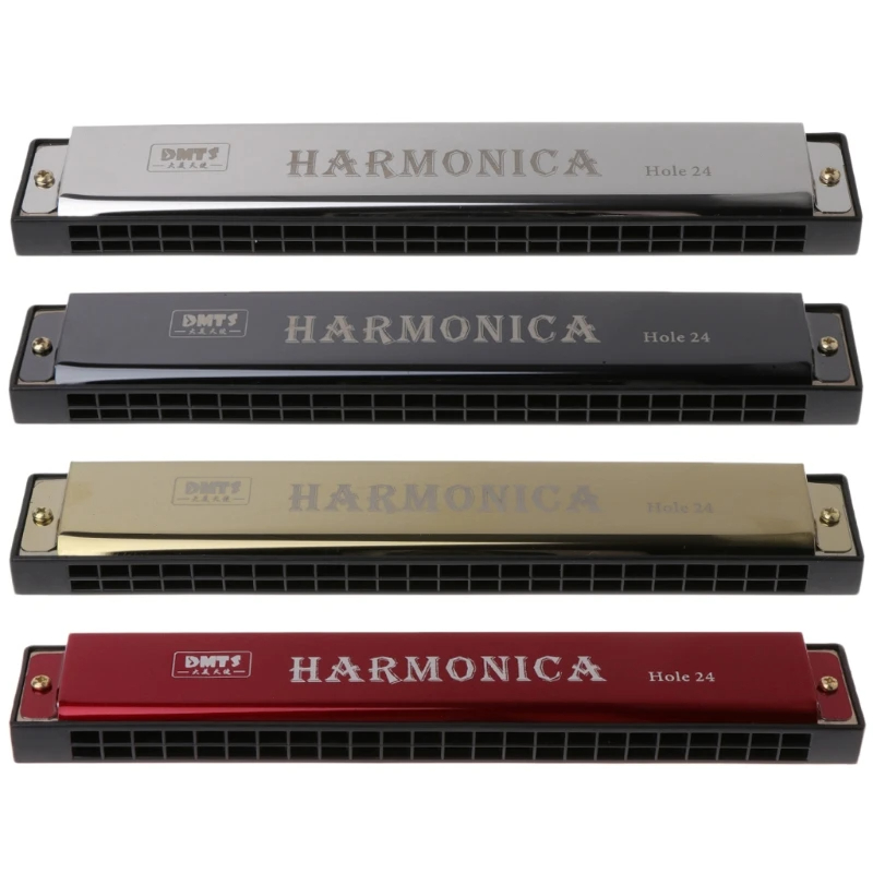 24-hole harmonica in 4 colors