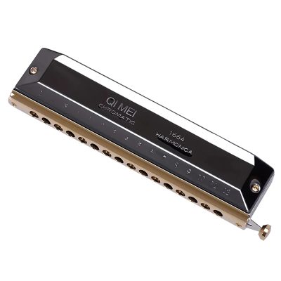 16-hole chromatic harmonica - black model