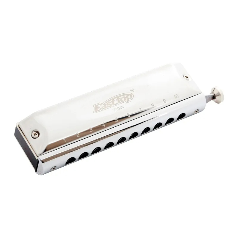 10-hole chromatic steel harmonica
