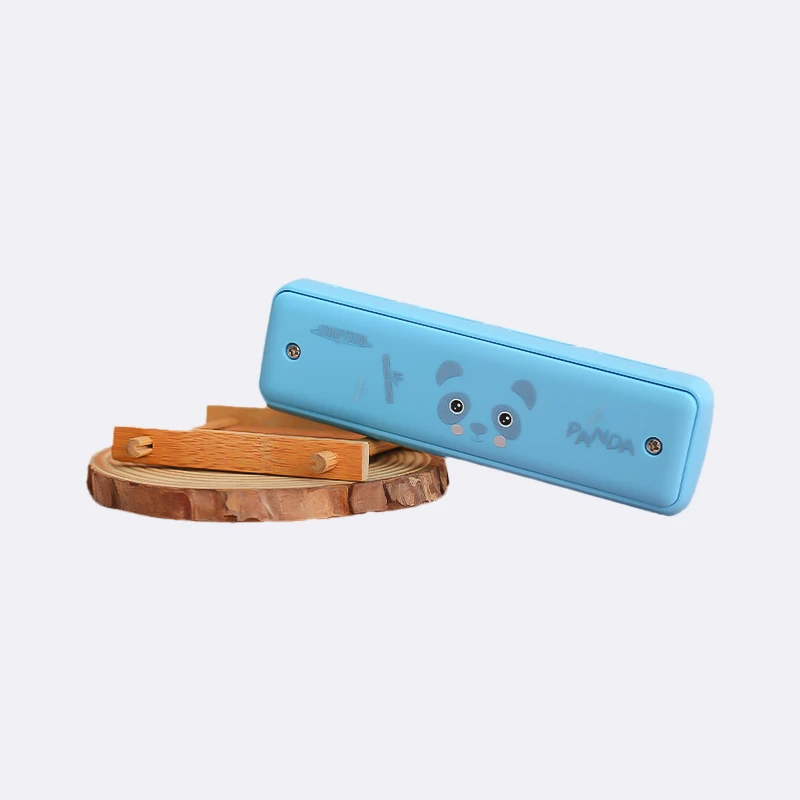 Diatonic harmonica designed for children - blue color