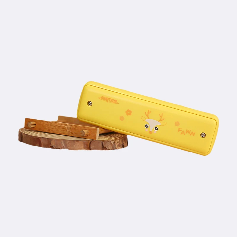 Diatonic harmonica designed for children - yellow color