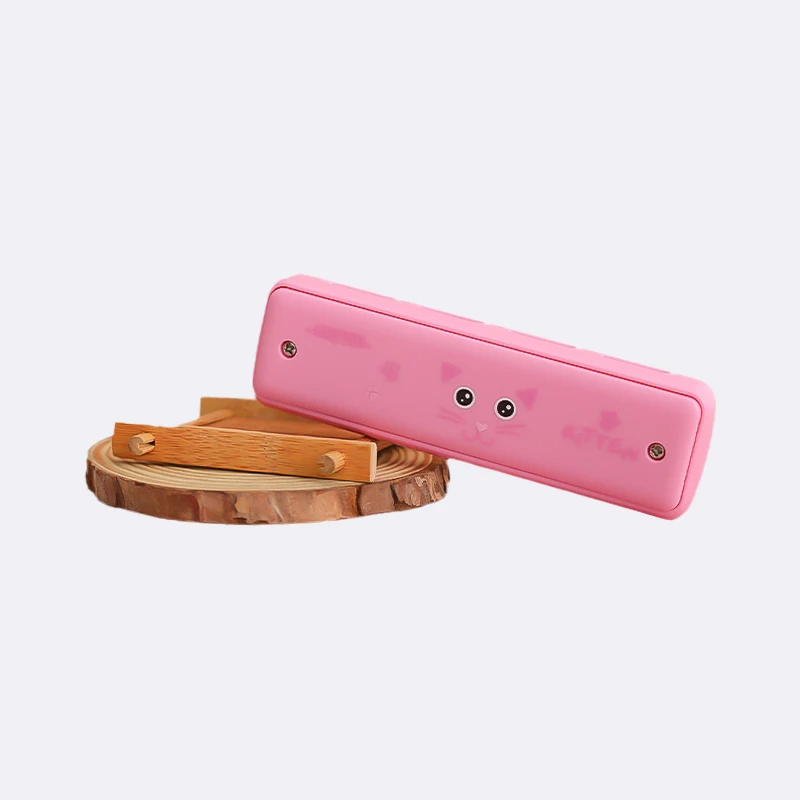 Diatonic harmonica designed for children - pink color