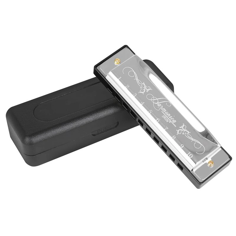 Diatonic metal harmonica for beginners - silver model