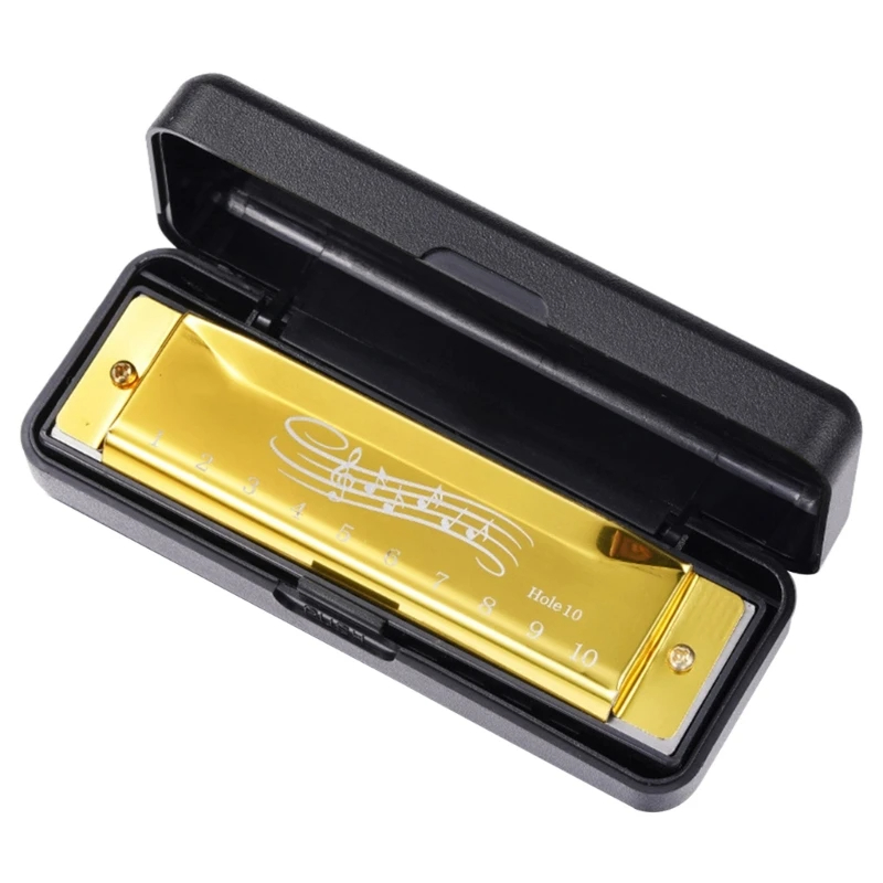 Standard diatonic harmonica in 6 colors - yellow color