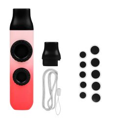 Low and high pitches of a kazoo