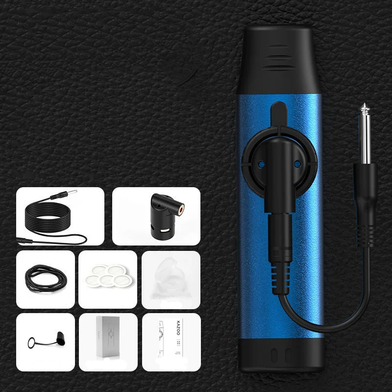Electric kazoo made of aluminum alloy - blue color