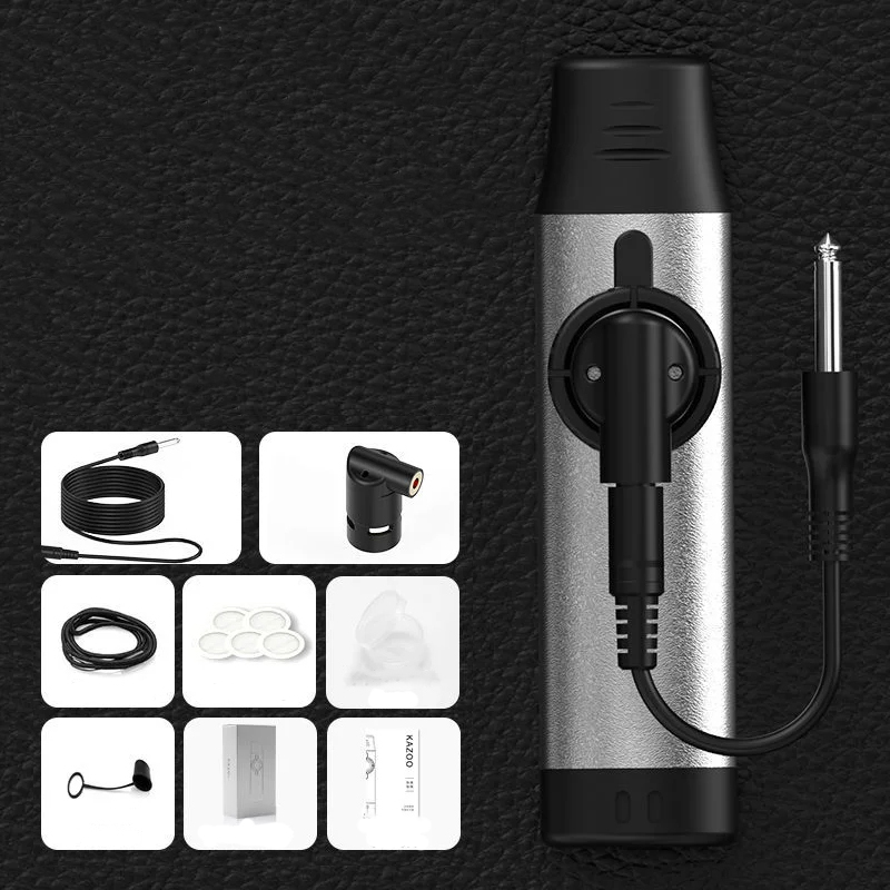Electric kazoo made of aluminum alloy - gray color