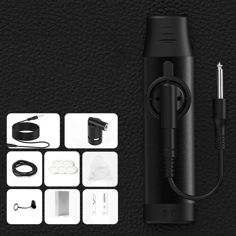 Electric kazoo made of aluminum alloy - black color