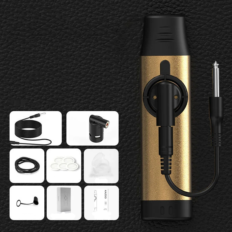 Electric kazoo made of aluminum alloy - gold color