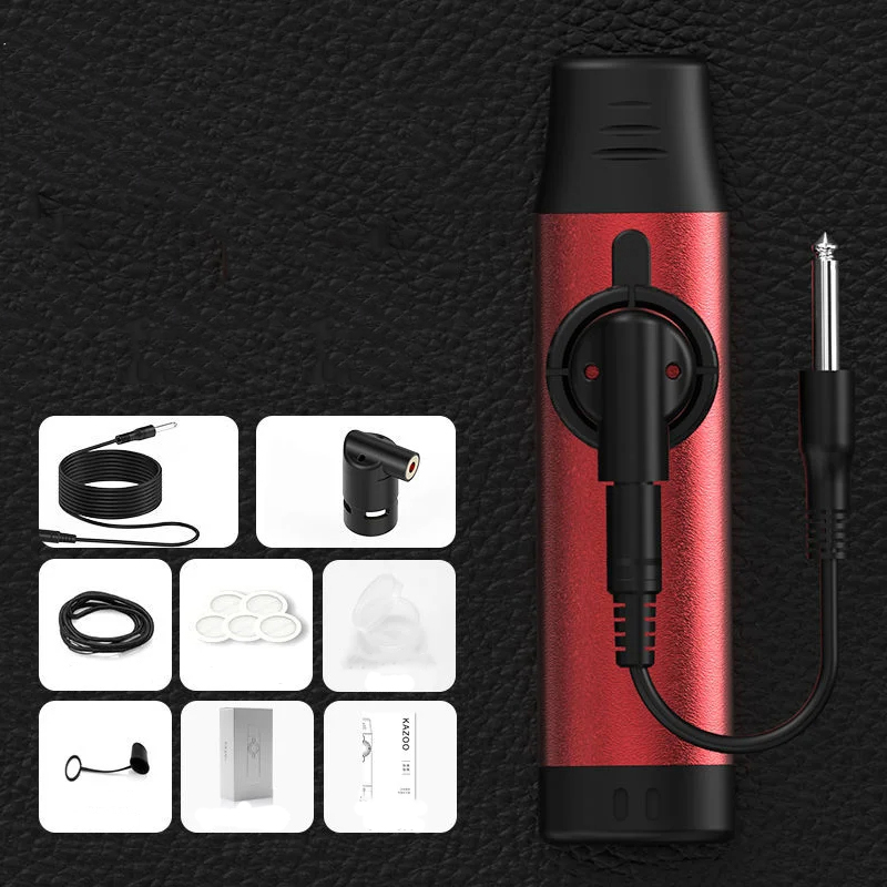 Electric kazoo made of aluminum alloy - red color