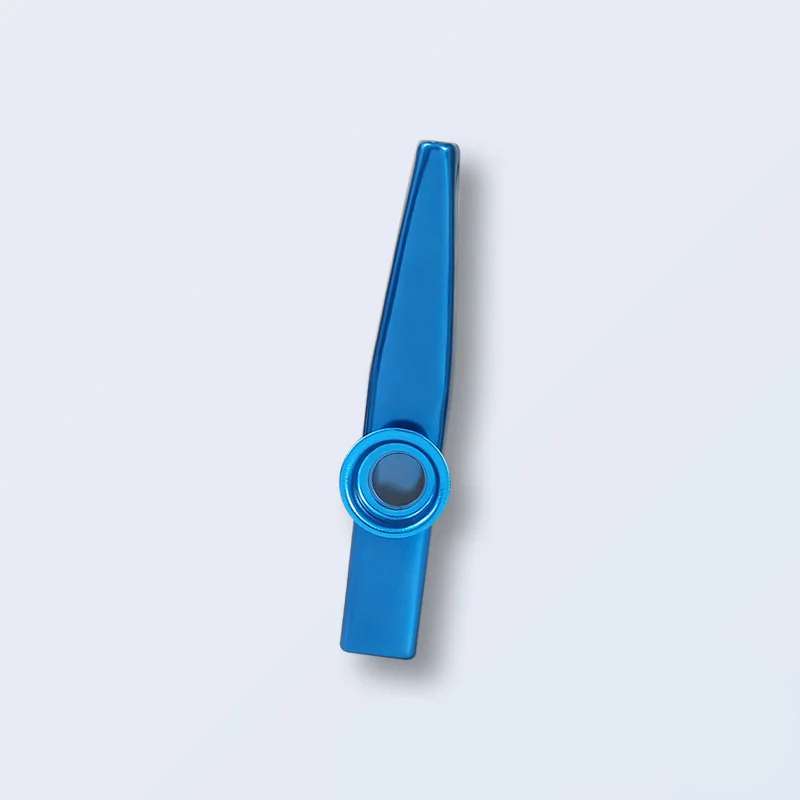 Aluminum alloy kazoo in 7 colors - blue color