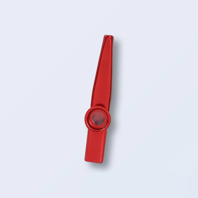 Aluminum alloy kazoo in 7 colors - red color