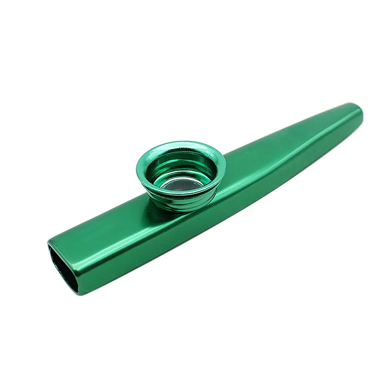 Metal kazoo in 6 colors - green color