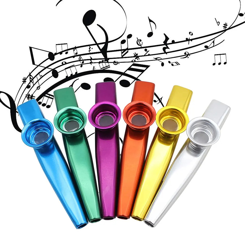 Metal kazoo in 6 colors