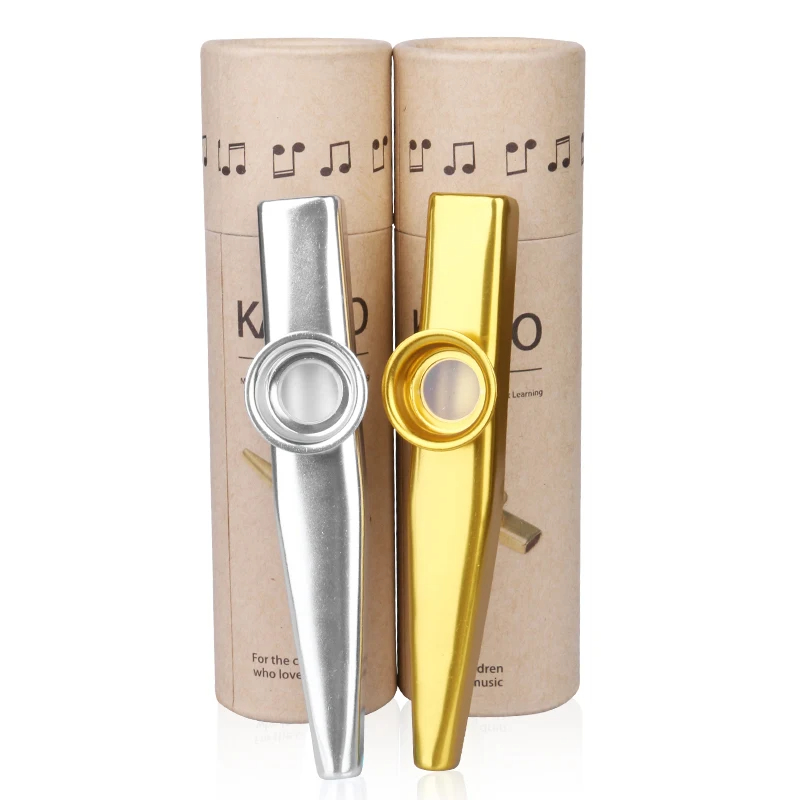 Metal kazoo with a 7-color storage case