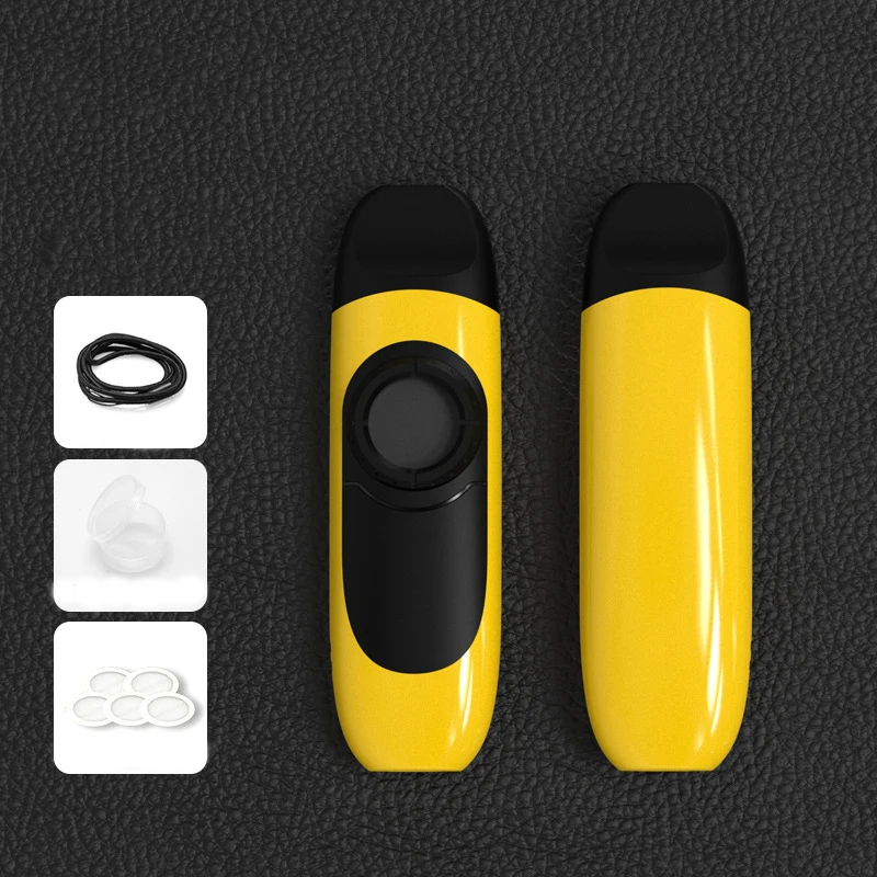 Hard plastic kazoo in 4 colors - yellow color
