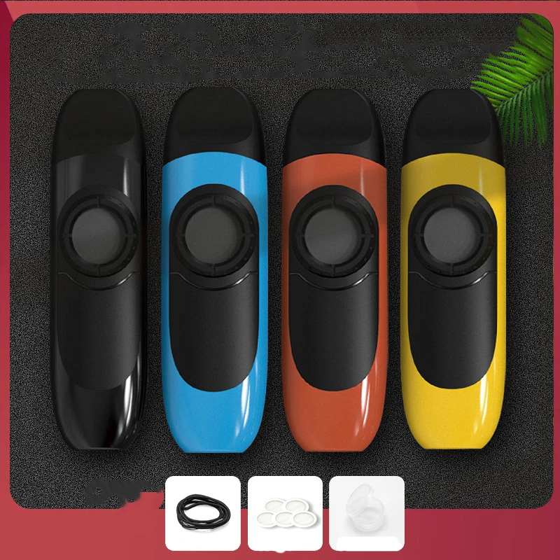 Hard plastic kazoo in 4 colors