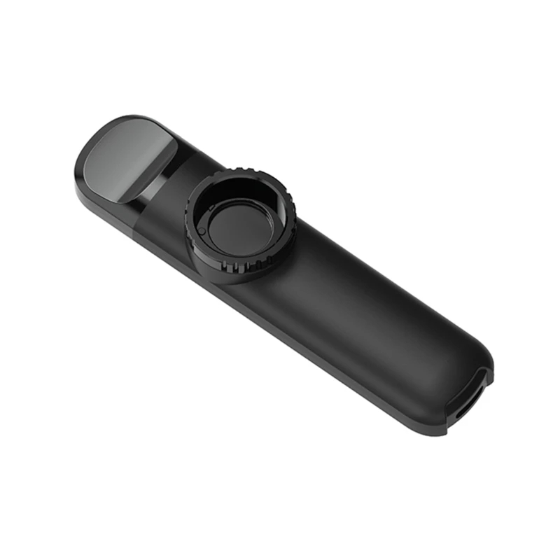 Hard plastic kazoo with mouthpiece - black color