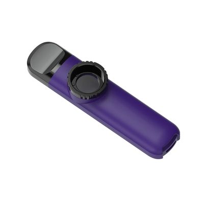 Hard plastic kazoo with mouthpiece - purple color