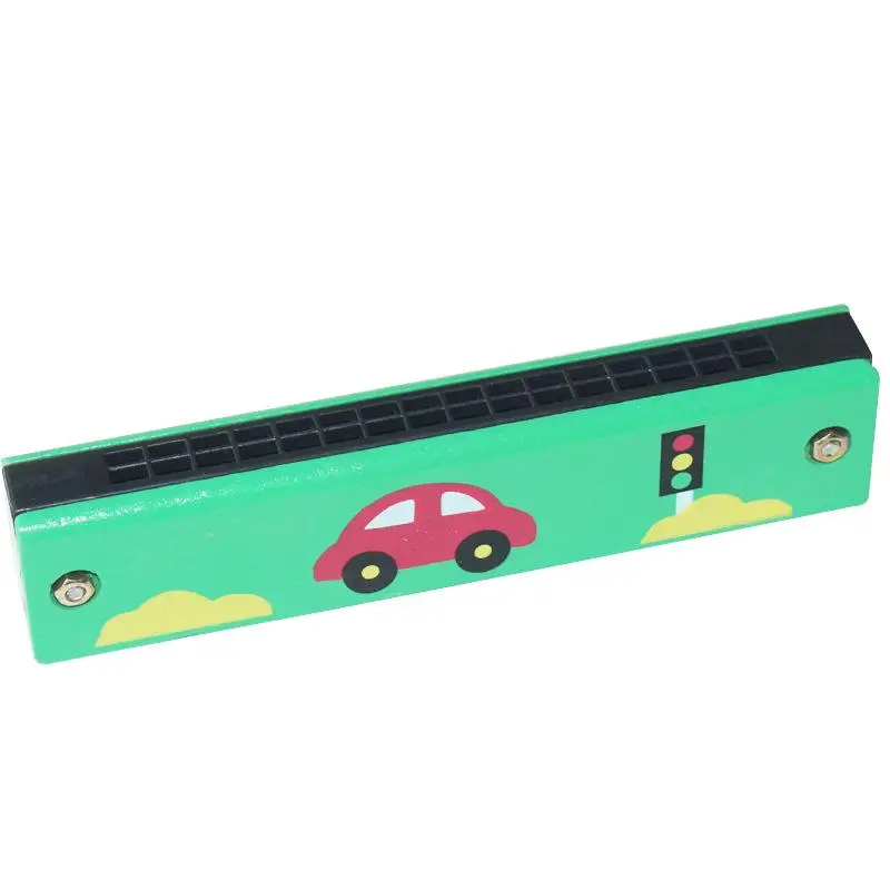 Lots of 10 harmonicas with 16 holes for children - model 5