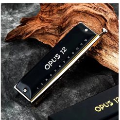 Magnificent 12-hole chromatic steel harmonica