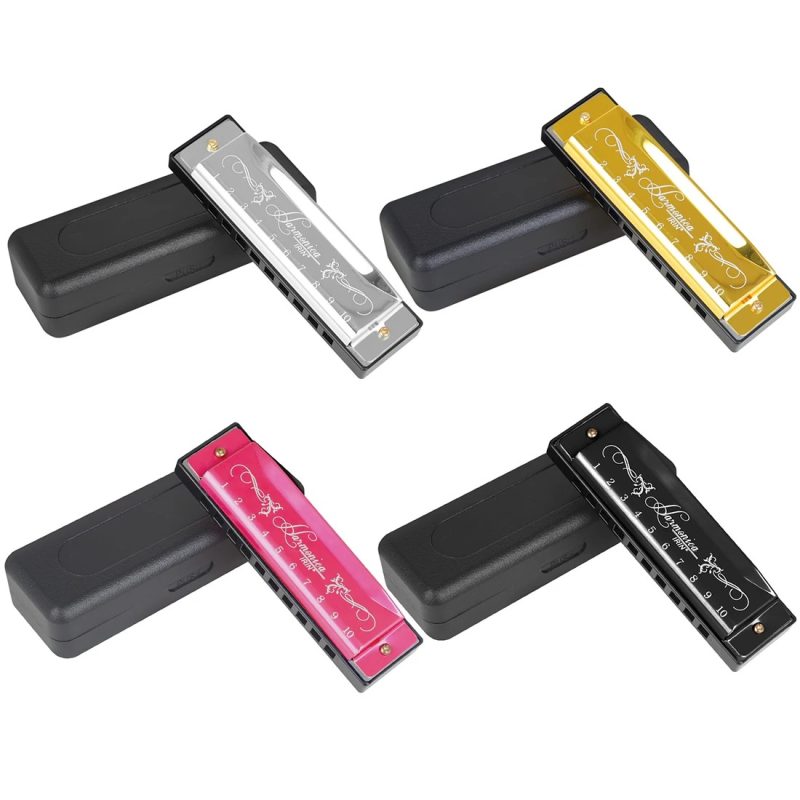 Magnificent metal diatonic harmonicas for beginners, 4 models available