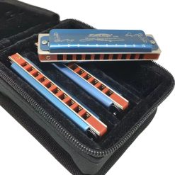 Pack of 3 diatonic harmonicas in 3 different tunings