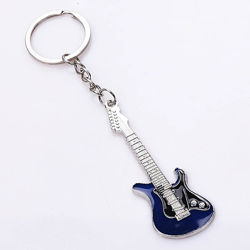 Electric guitar keychain in 5 colors - blue