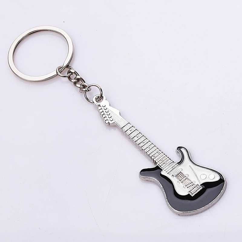 Electric guitar keychain in 5 colors - black