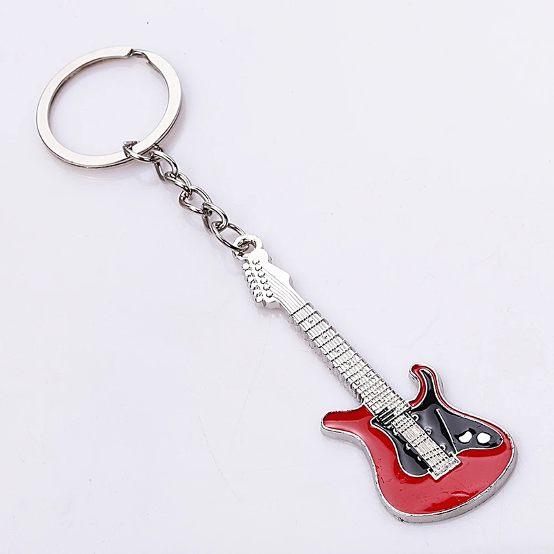 Electric guitar keychain in 5 colors - red
