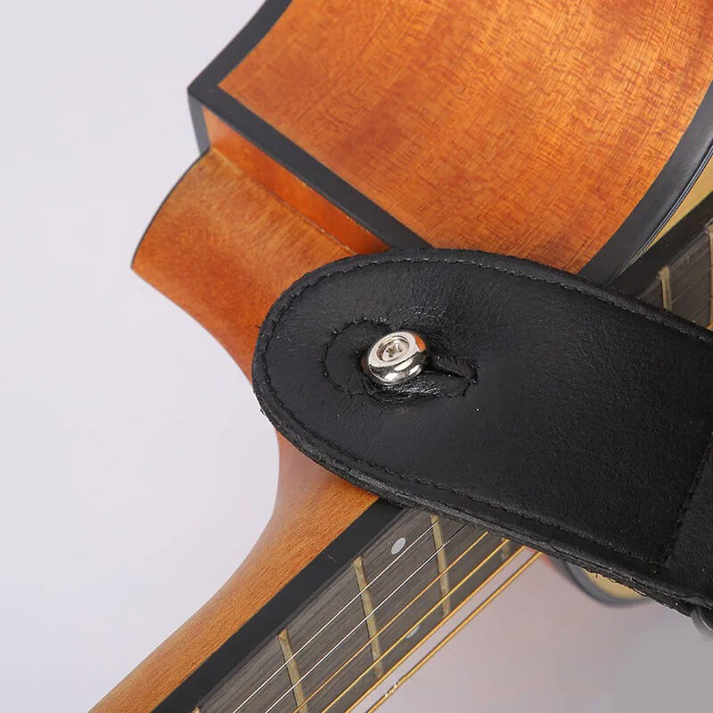Detail of a fabric strap with a psychedelic pattern