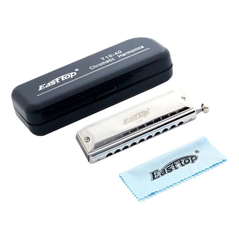 Complete details of the 10-hole steel chromatic harmonica