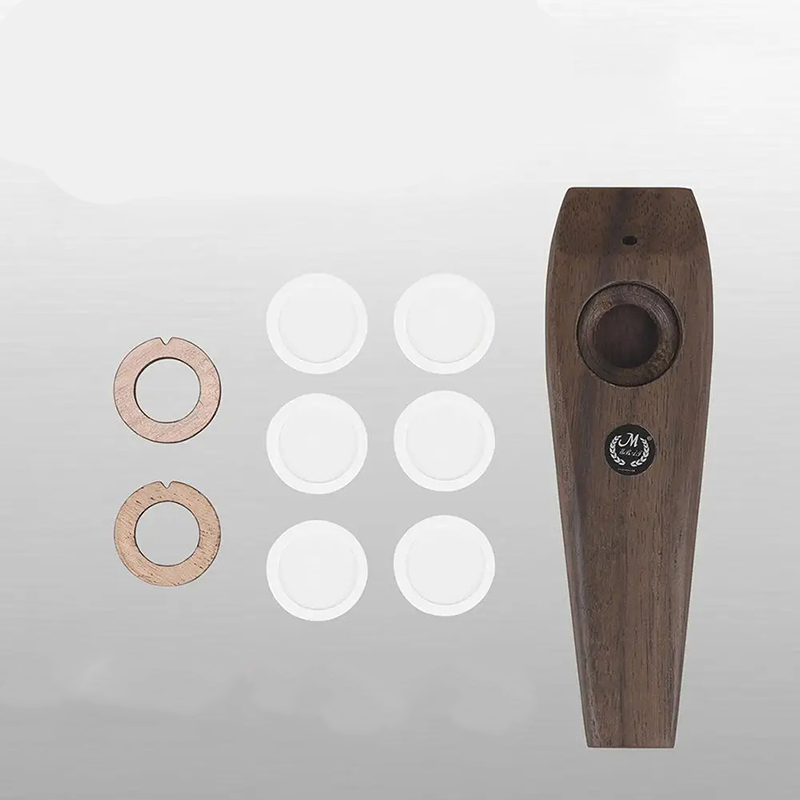 Details of the wooden Kazoo package