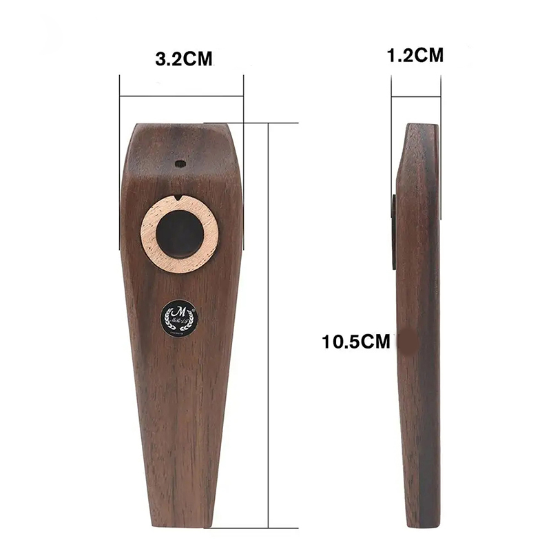 Wooden Kazoo dimensions
